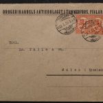 Finnland, Brief 1926 nach Mainz gelaufen