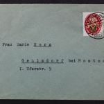 Deutsches Reich, MiNr. 432 auf Brief ab Schwerin nach Gehlsdorf