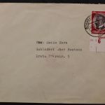 Deutsches Reich MiNr. 542 x U-Rand mit Teil der HAN, Brief