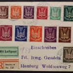 Deutsches Reich, MiNr. 210-218 + 235-237 auf Lupo-R-Brief
