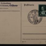 Deutsches Reich, MiNr. 700 auf Blankokarte mit Sonderstempel