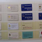 49 unbenutzte DM Telefonkarten im DAVO-Ringbinder mit Kassette