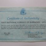 Barbados, Münzsatz 1973 in Kassette