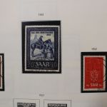 Briefmarken Deutschland-Posten mit BRD und Saarland / Saargebiet