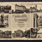 Altenberg, Schloß, Markt, Skatbrunnen, Theater, Partie am großem Teich