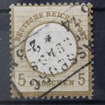Deutsches Reich, MiNr. 6, gestempelt