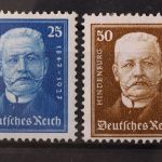 Deutsches Reich, MiNr. 405 + 406, Falz