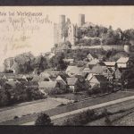Hahnstein, bei Werleshausen, Ortsansicht mit Burg Hahnstein