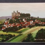 Bornhagen, Blick zur Burgruine Hanstein im Werratal