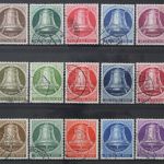 Berlin, MiNr. 75-79, 82-86 + 101-105 Freiheitsglocke, gestempelt