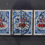 Danzig Portomarken, MiNr. 40-42, gestempelt