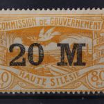 Oberschlesien, MiNr. 43, Falz