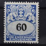 Danzig Portomarken, MiNr. 36, Falz