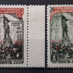 Sowjetunion, MiNr. 1448-1449, Falz