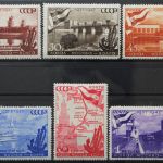 Sowjetunion, MiNr. 1131-1136, Falz