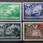 Sowjetunion, MiNr. 895-898, Falz