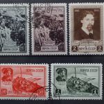 Sowjetunion, MiNr. 814-818, gestempelt