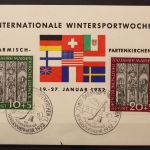 Deutschland (BRD), MiNr. 139-140 SST Garmisch - Partenkirchen, Karte