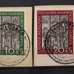 Deutschland (BRD), MiNr. 139-140, SST Lübeck, Briefstücke