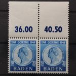 FZ Baden, MiNr. 49 WP Oberrand, postfrisch