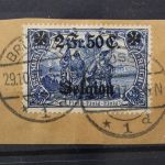 Landespost Belgien, MiNr. 9, Briefstück