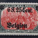 Landespost Belgien, MiNr. 25 I, Falz