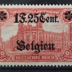 Landespost Belgien, MiNr. 23 I B, Falz
