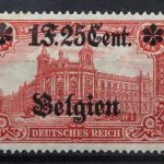Landespost Belgien, MiNr. 23 II, Falz