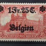 Landespost Belgien, MiNr. 8, Falz