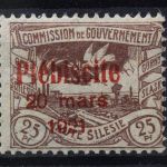 Oberschlesien, MiNr. 33, Falz