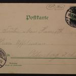Grusskarte mit Vers
