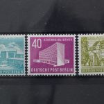 Berlin, MiNr. 121-123, Falz