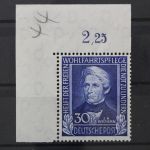 Deutschland (BRD), MiNr. 120 Ecke links oben, ndgz, postfrisch