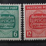 Sowj. Zone, MiNr. 124-125 X, Falz