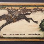 Stellungswechsel Vorwärts! Reiter in Rüstung