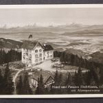 Badenweiler, Hotel u. Pension Hochblauen mit Alpenpanorama