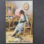 Künstlerkarte, "Mein Strumpf - Dein Strumpf!"