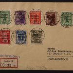 Sowj. Zone, MiNr. 200-206 A/B, Briefstück