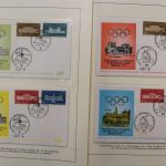 Olympische Spiele 1972, große Motivsammlung in 4 Vordrucken