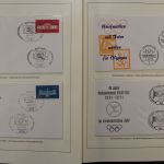 Olympische Spiele 1972, große Motivsammlung in 4 Vordrucken