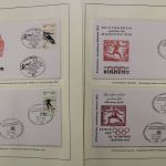 Olympische Spiele 1972, große Motivsammlung in 4 Vordrucken