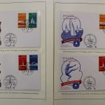Olympische Spiele 1972, große Motivsammlung in 4 Vordrucken