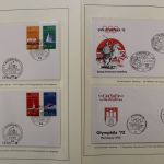 Olympische Spiele 1972, große Motivsammlung in 4 Vordrucken