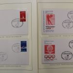 Olympische Spiele 1972, große Motivsammlung in 4 Vordrucken