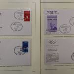Olympische Spiele 1972, große Motivsammlung in 4 Vordrucken