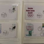 Olympische Spiele 1972, große Motivsammlung in 4 Vordrucken