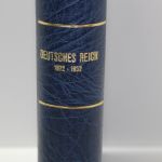 Leuchtturm, blauer Klemmbinder Luxus DL, Rückenprägung Deutsches Reich 1872-1932