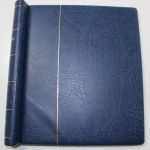 Leuchtturm, blauer Klemmbinder Luxus DL, Rückenprägung Deutsches Reich 1872-1932