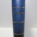Leuchtturm, blauer Klemmbinder Luxus DL, Rückenprägung Deutsches Reich