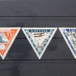Lettland, MiNr. 225-227 A, Falz